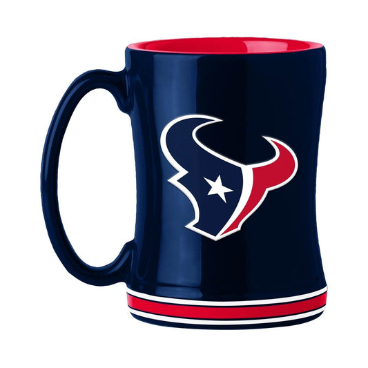 Houston Texans 14oz Sculpted Relief Coffee Mug Team Color - ToylandEU