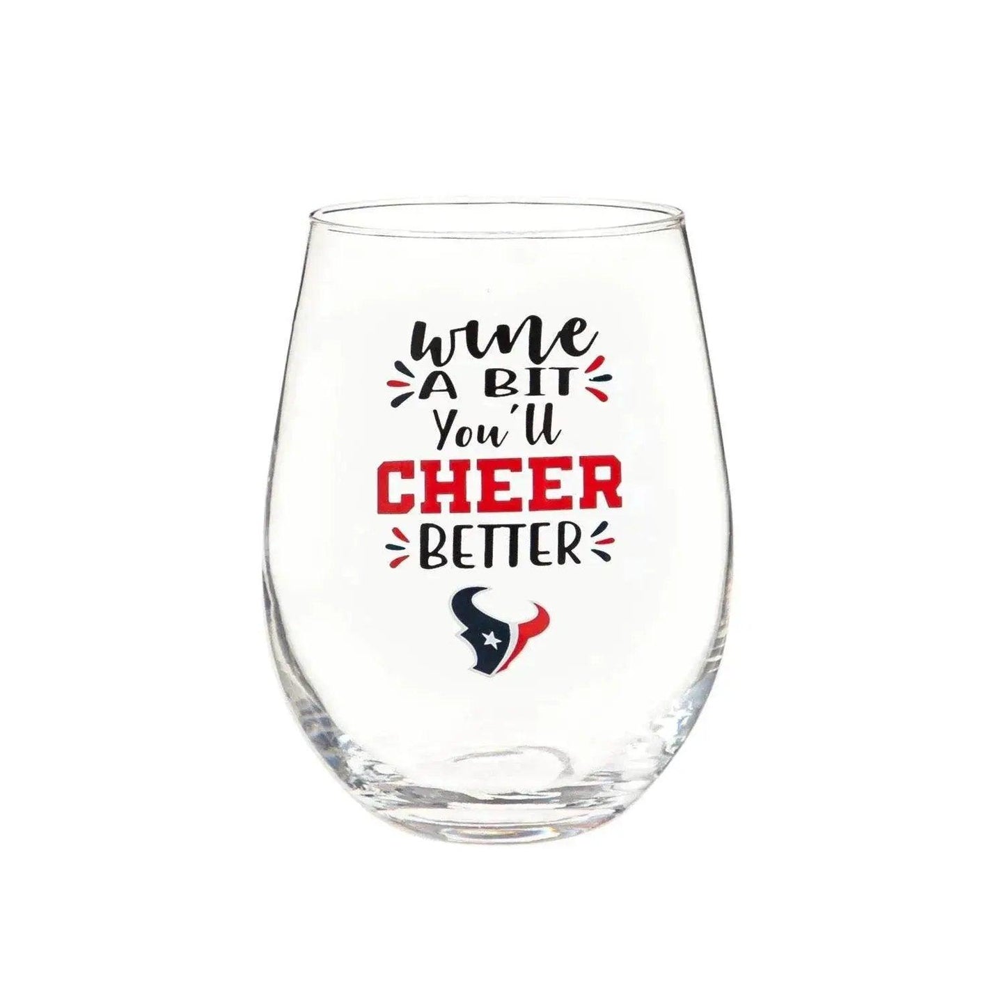  Houston Texans 17oz Stemless Wine Glass Boxed Gift -  ToylandEU™