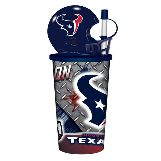 Houston Texans 32oz Helmet Cup Plastic With Straw Lid - ToylandEU
