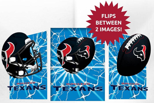 Houston Texans 3D Art Print 12x16 Lightning Flip Wall Art - ToylandEU