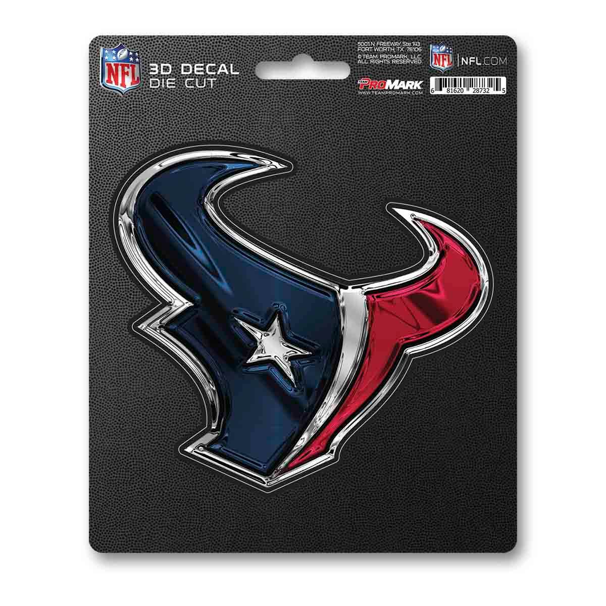 Houston Texans 3D Die Cut Decal Logo 5x8 Inches Fan Mats - ToylandEU