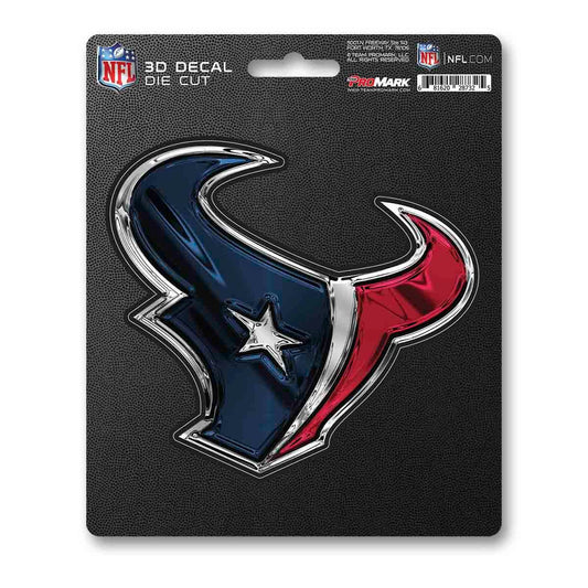 Houston Texans 3D Die Cut Decal Logo 5x8 Inches Fan Mats - ToylandEU