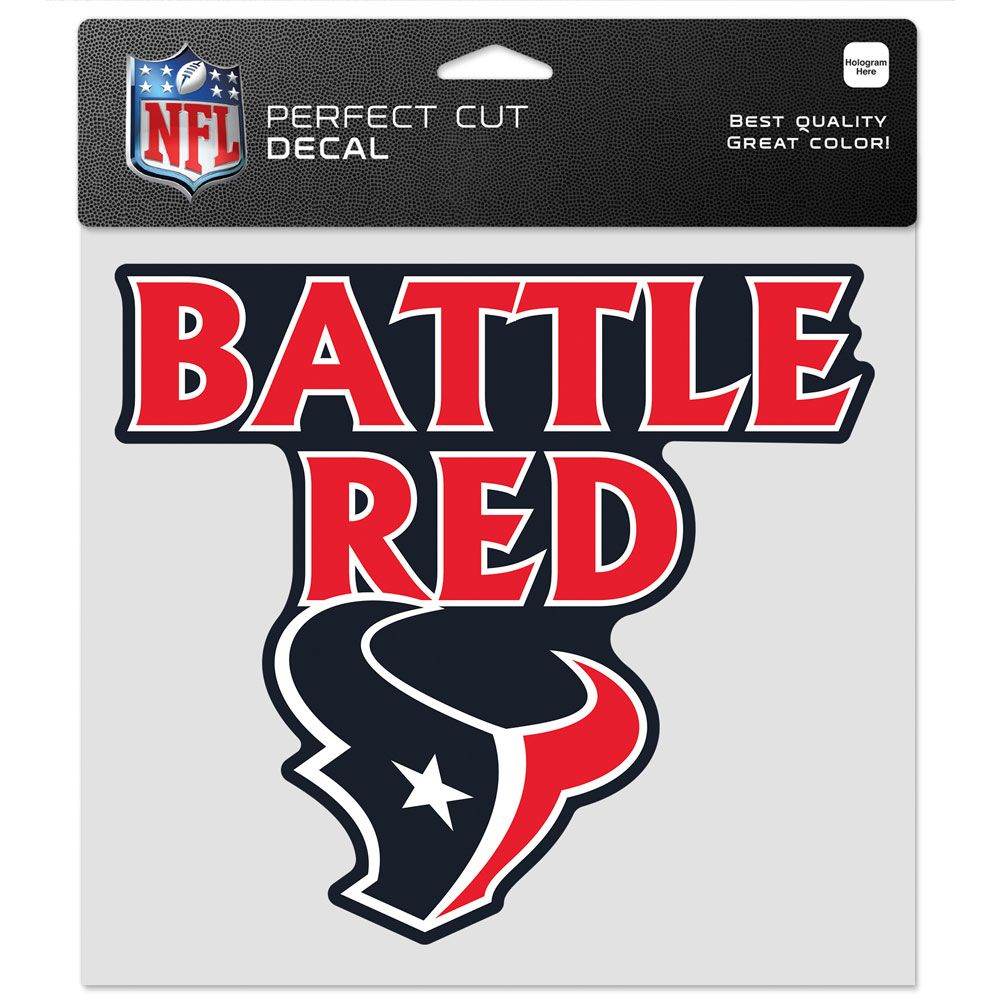Houston Texans 8x8 Perfect Cut Decal For Surfaces Slogan - ToylandEU