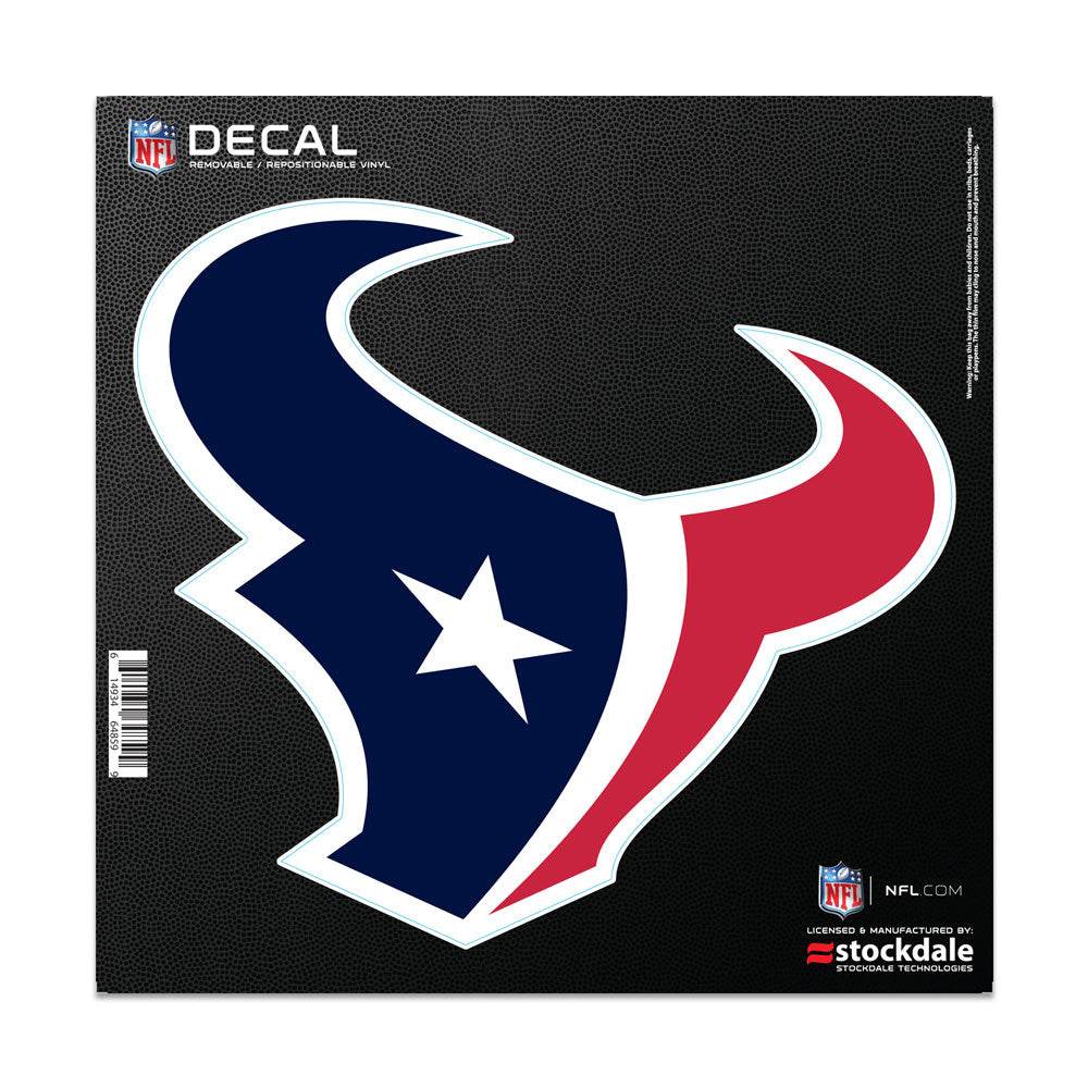 Houston Texans All Surface 6x6 Vinyl Decal Logo Team Pride - ToylandEU