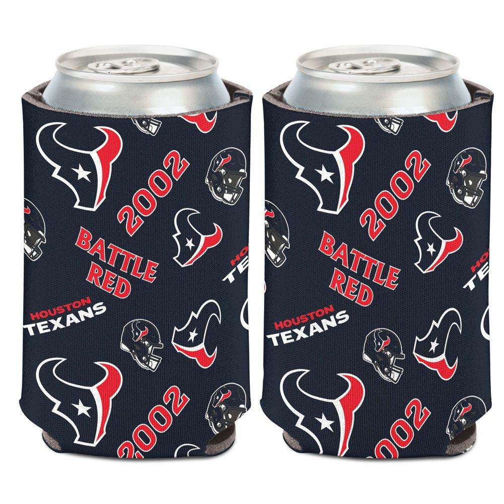 Houston Texans Can Cooler Scatterprint Design 12 Oz - ToylandEU