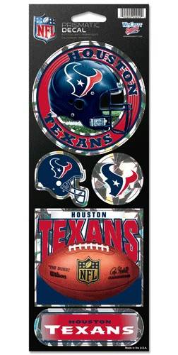 Houston Texans Decal 4x11 Die Cut Prismatic Style Sticker - ToylandEU