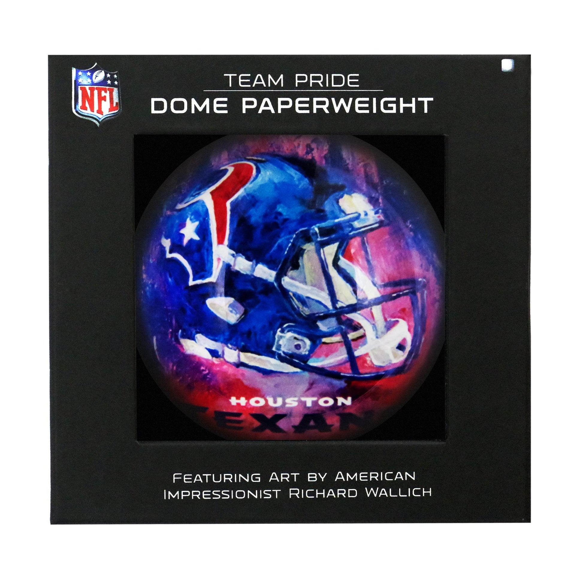Houston Texans Domed Glass Paperweight Officially Licensed - ToylandEU