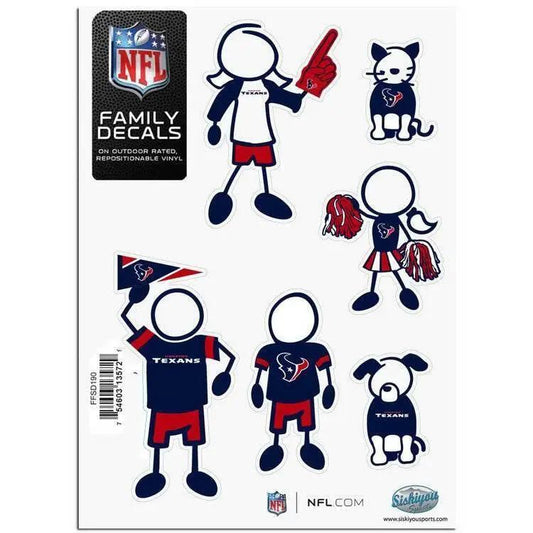  Houston Texans Family Decal Sheet 5x7 Outdoor Vinyl -  ToylandEU™