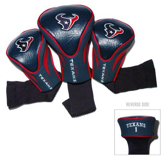 Houston Texans Golf Club Headcover 3 Piece Contour Style - ToylandEU