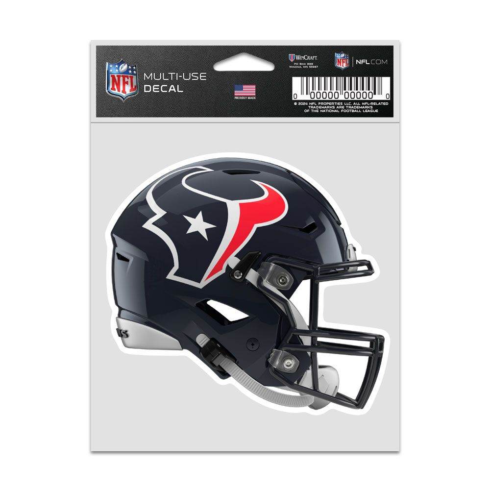 Houston Texans Helmet Fan Decal 3.75x5 Inches Wincraft - ToylandEU