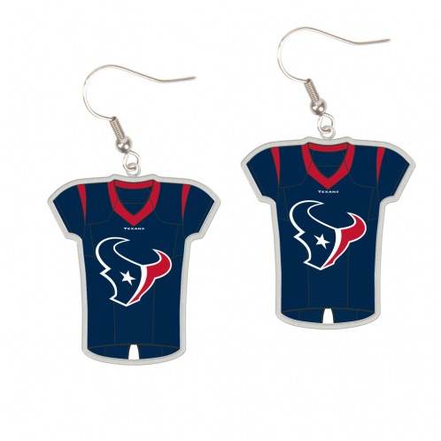 Houston Texans Jersey Style Earrings Special Order Today - ToylandEU
