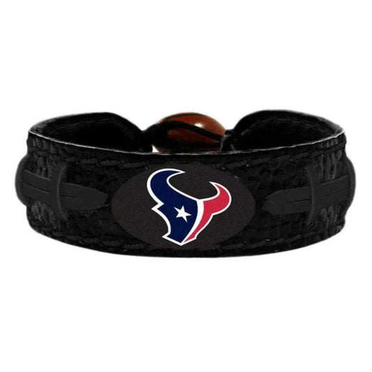  Houston Texans Leather Bracelet Team Color Black Football -  ToylandEU™