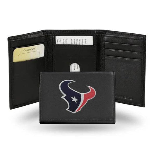 Houston Texans Leather Trifold Wallet Embroidered 2025 - ToylandEU