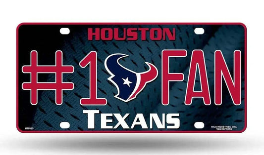  Houston Texans License Plate #1 Fan -  ToylandEU™
