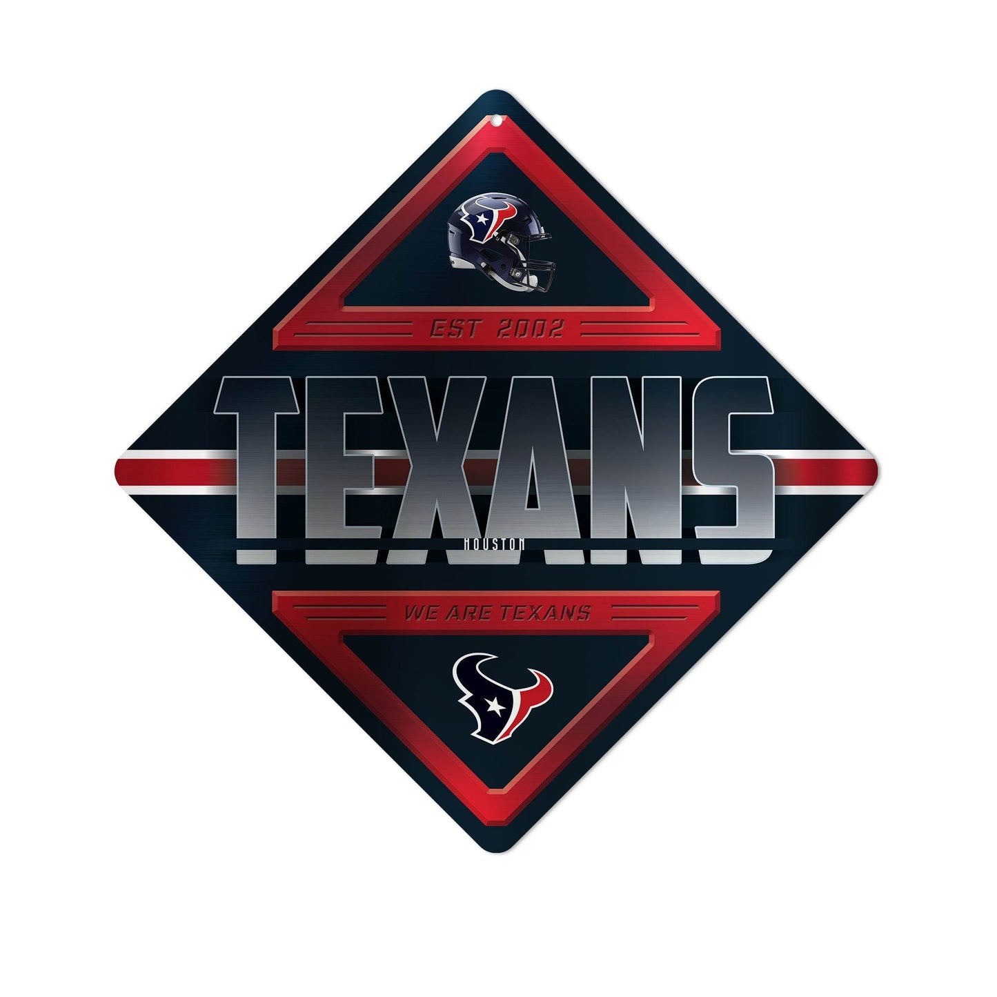 Houston Texans Metal Diamond Shape Sign Rico Industries - ToylandEU