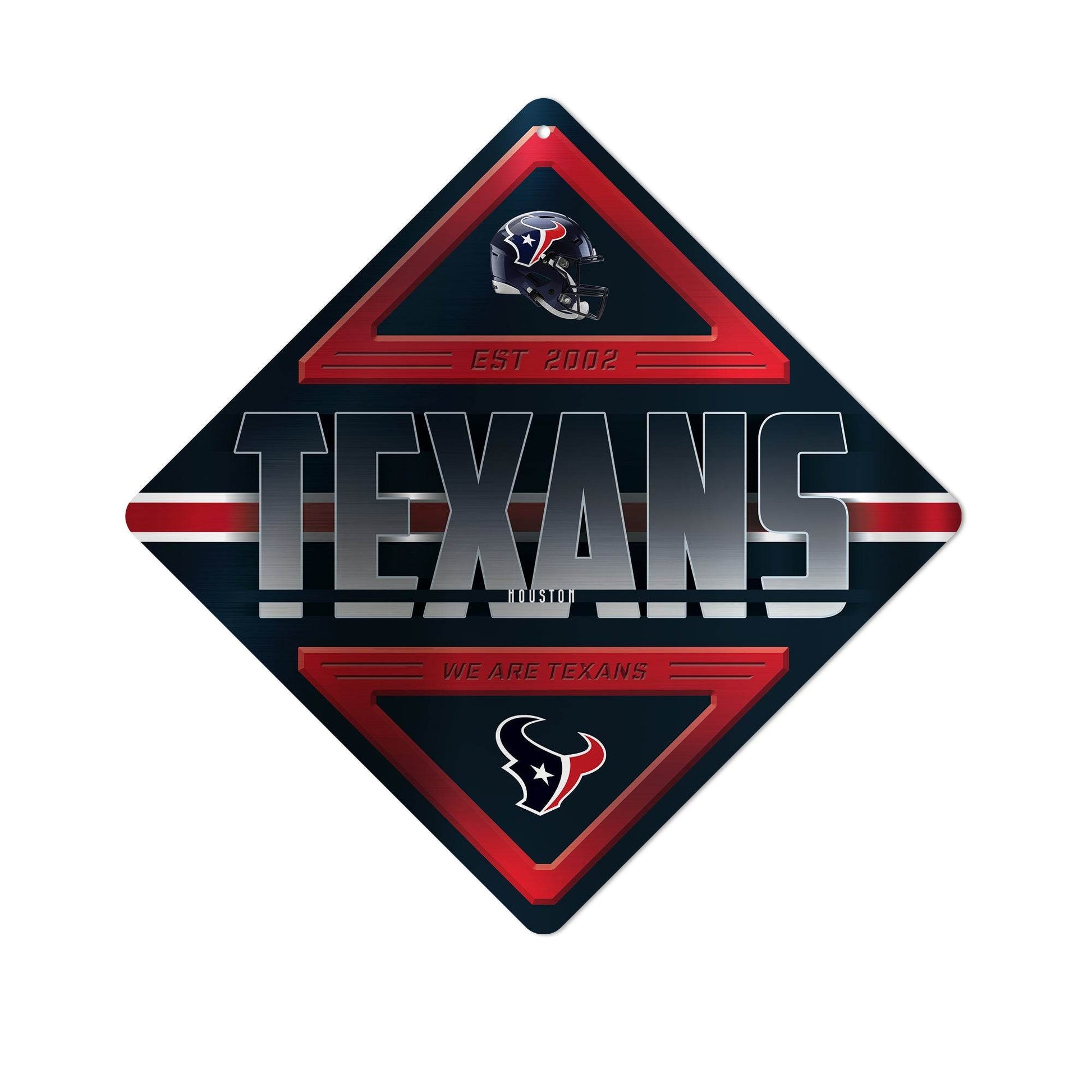 Houston Texans Metal Diamond Shape Sign Rico Industries - ToylandEU