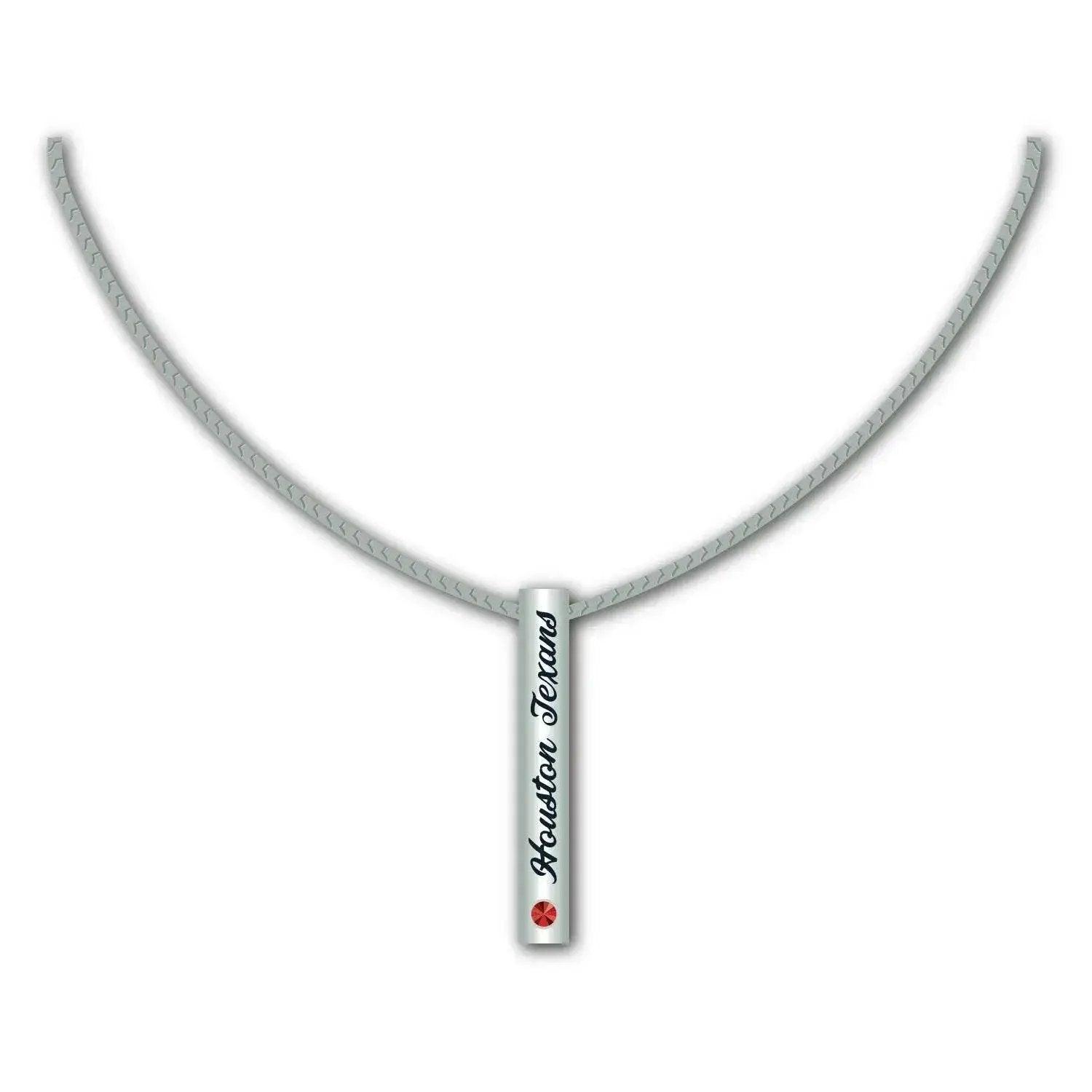  Houston Texans Necklace Silver Bar Pendant For Fans -  ToylandEU™