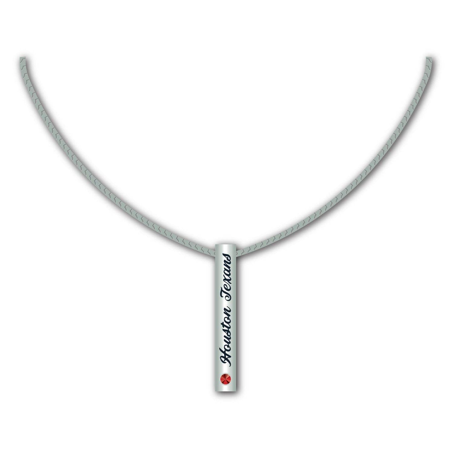 Houston Texans Necklace Silver Bar Pendant For Fans - ToylandEU