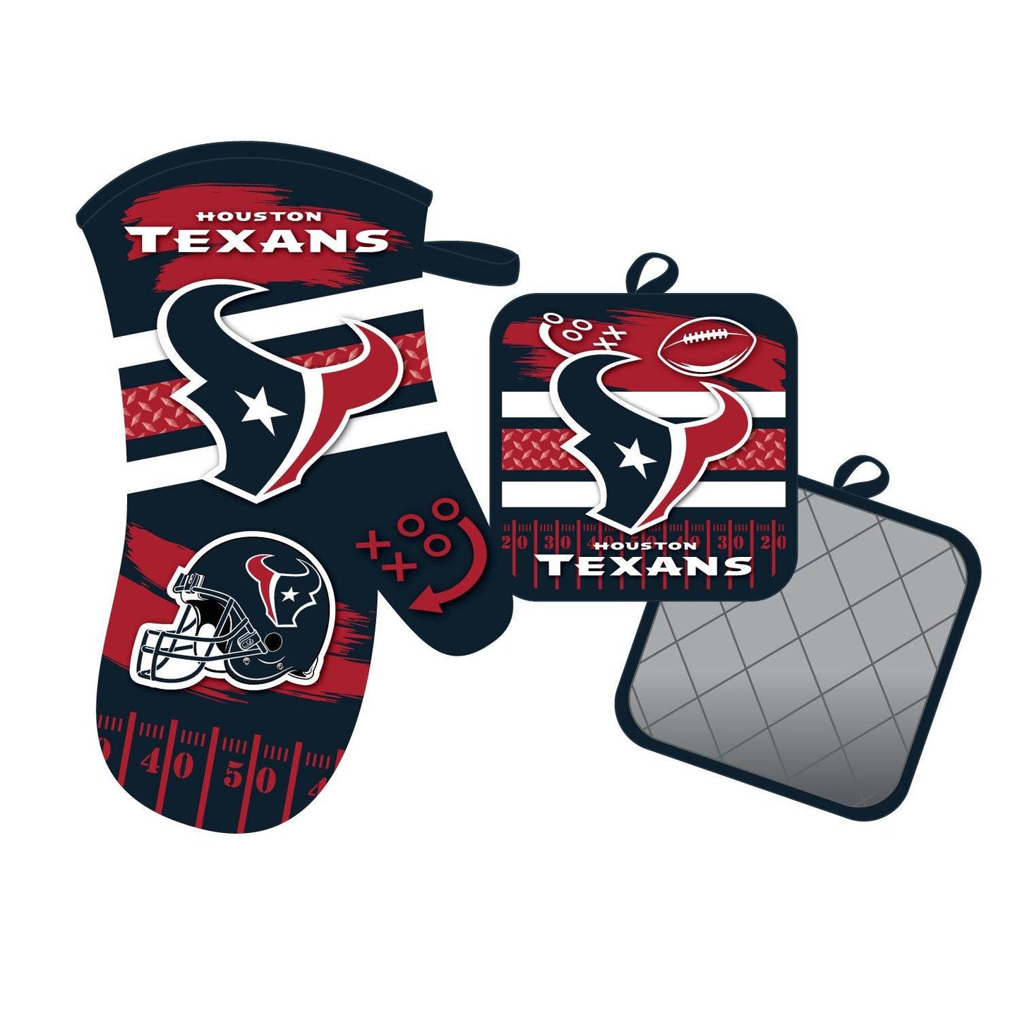 Houston Texans Oven Mitt And Pot Holder Set Official NFL - ToylandEU
