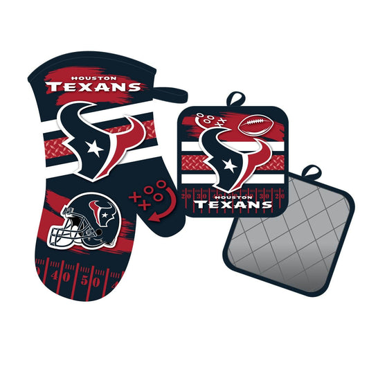 Houston Texans Oven Mitt And Pot Holder Set Official NFL - ToylandEU