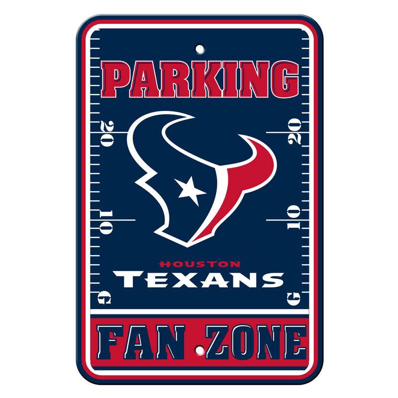 Houston Texans Parking Sign 12x18 Plastic Fan Zone CO - ToylandEU