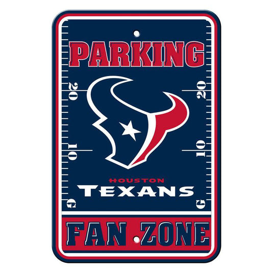 Houston Texans Parking Sign 12x18 Plastic Fan Zone CO - ToylandEU
