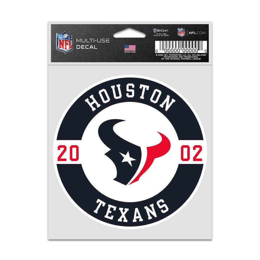 Houston Texans Patch Decal 3.75x5 Inches Wincraft Official - ToylandEU
