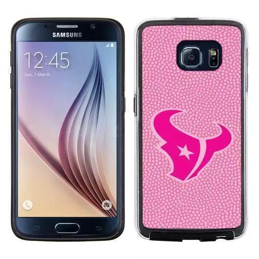  Houston Texans Pink Pebble Grain Feel Phone Case Galaxy S6 -  ToylandEU™