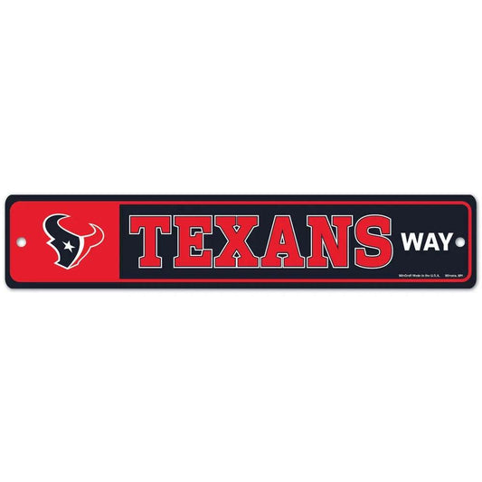 Houston Texans Plastic Street Style Sign For Home Display - ToylandEU