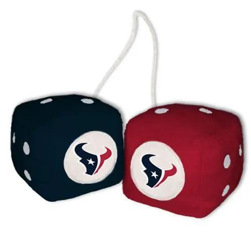  Houston Texans Plush Fuzzy Dice Set 3 Inch Hangable -  ToylandEU™