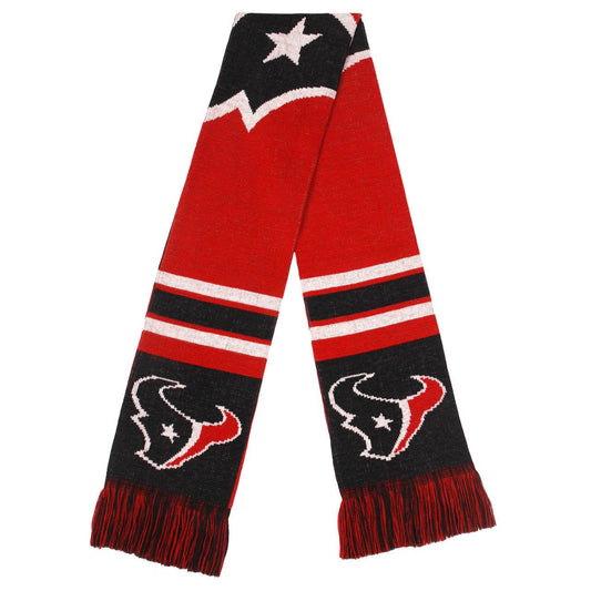 Houston Texans Scarf Colorblock Big Logo Design Official - ToylandEU