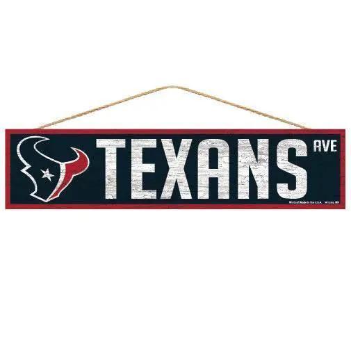  Houston Texans Sign 4x17 Wood Avenue Design Wincraft -  ToylandEU™