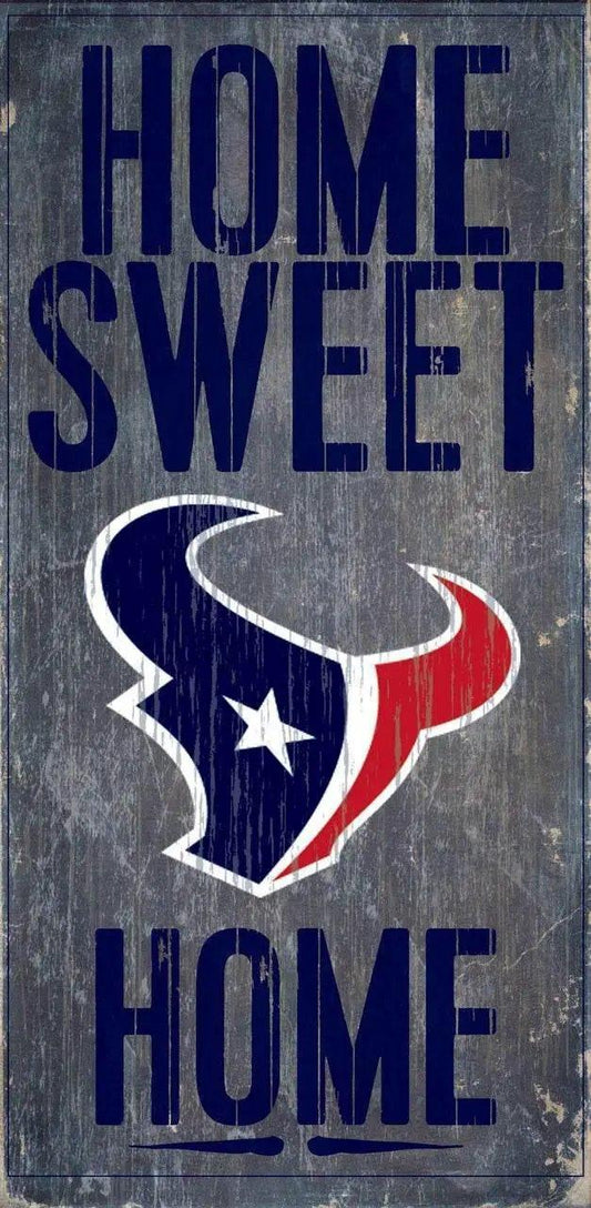  Houston Texans Wood Sign Home Sweet Home 6x12 Inches -  ToylandEU™