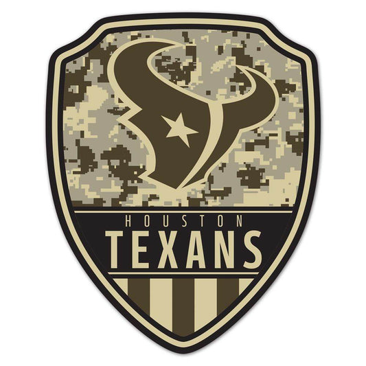 Houston Texans Wood Sign Shield Shape 11x17 Indoor Decor - ToylandEU