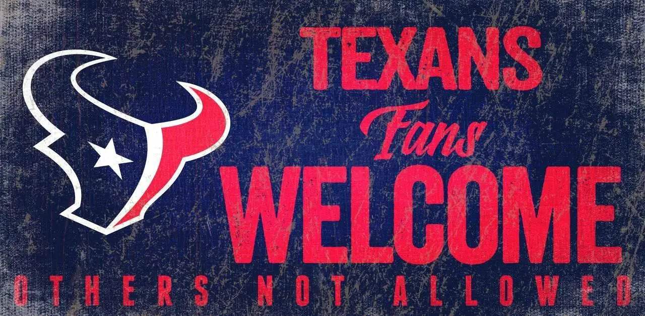  Houston Texans Wood Sign Welcome Fans 12x6 Inches Display -  ToylandEU™