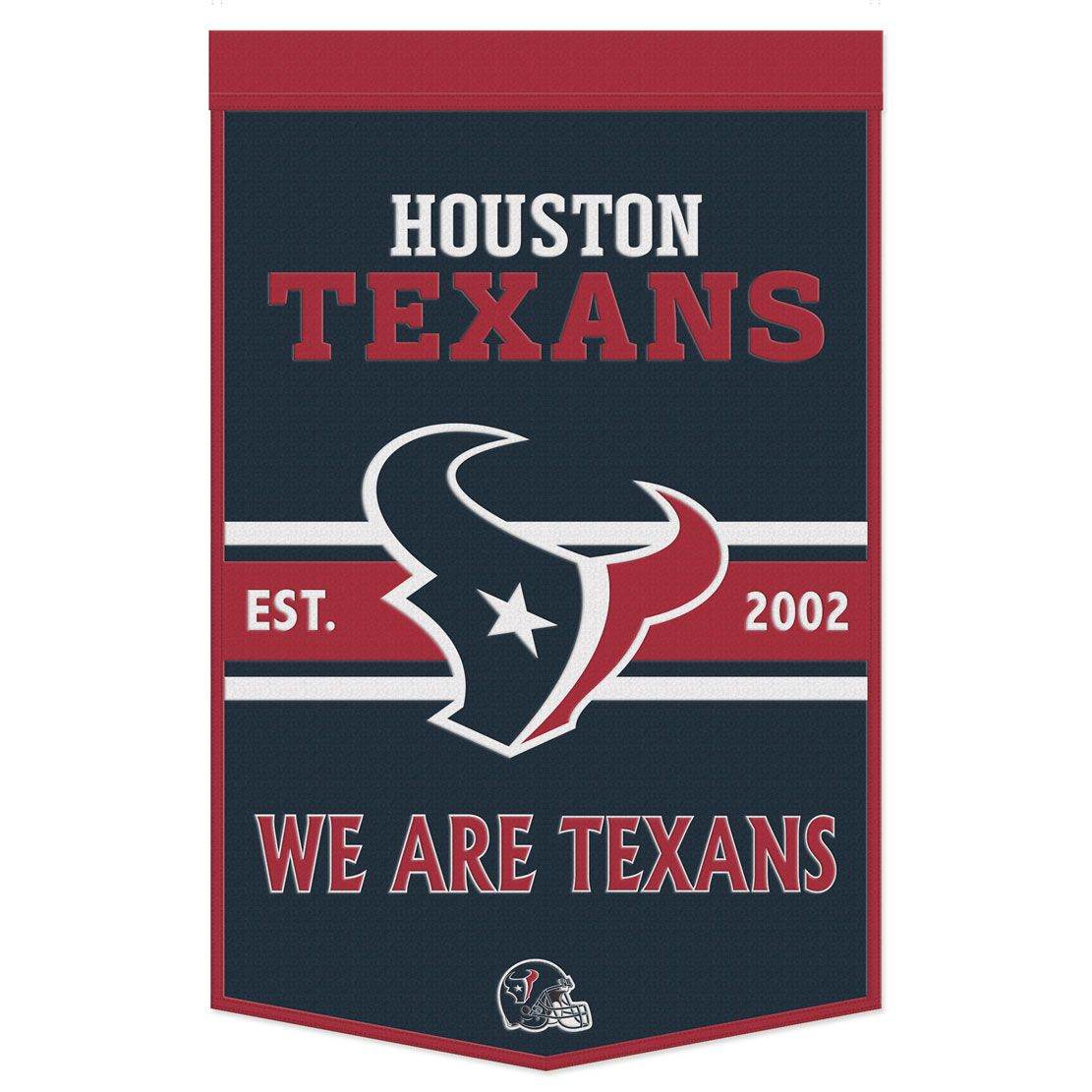 Houston Texans Wool Banner 24 By 38 Inches Dynasty Slogan - ToylandEU