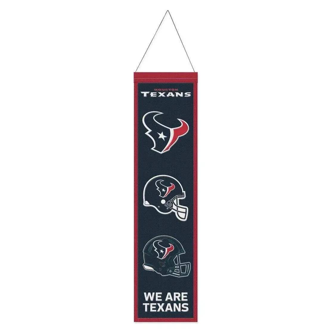 Houston Texans Wool Banner 8x32 Heritage Evolution Design - ToylandEU