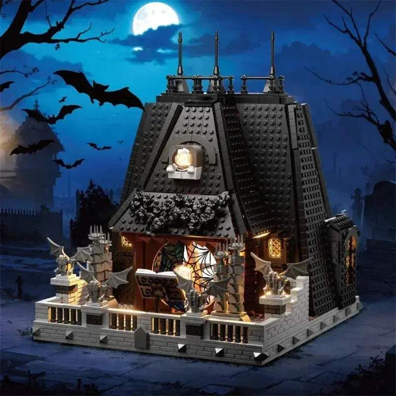 Huge 2419 Pieces Building Blocks Set Wednesday Addams House - ToylandEU