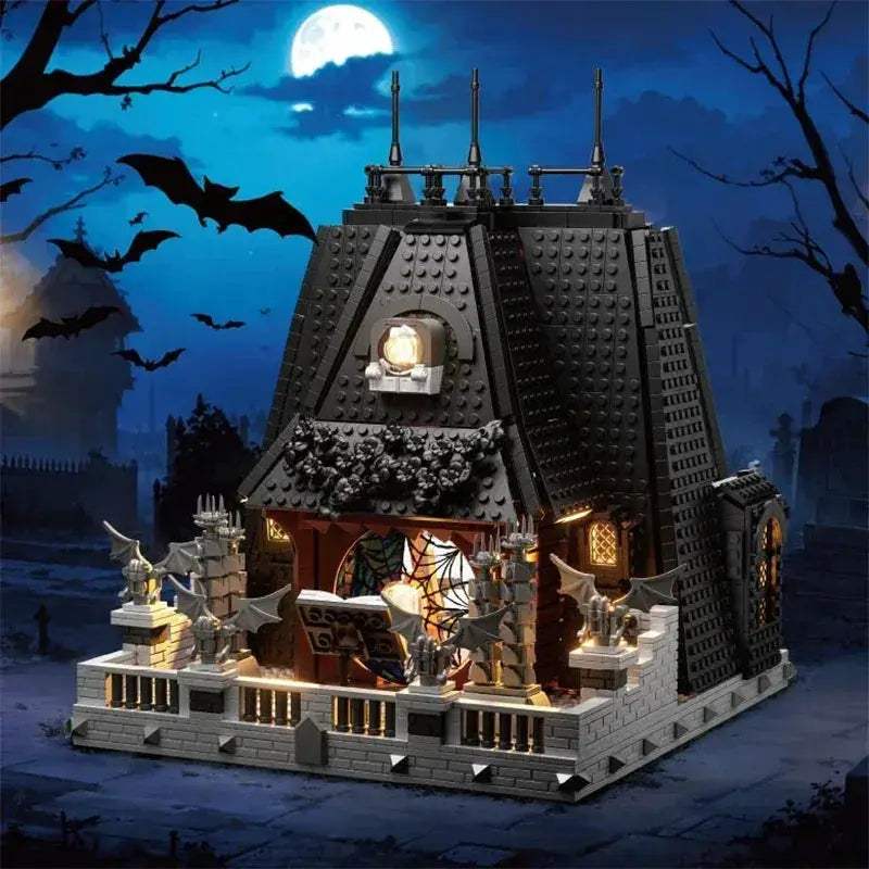 Huge 2419 Pieces Building Blocks Set Wednesday Addams House - ToylandEU