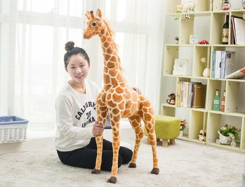 Giant Realistic Giraffe Plush Toy Adorable Stuffed Animal Soft Doll ToylandEU.com Toyland EU