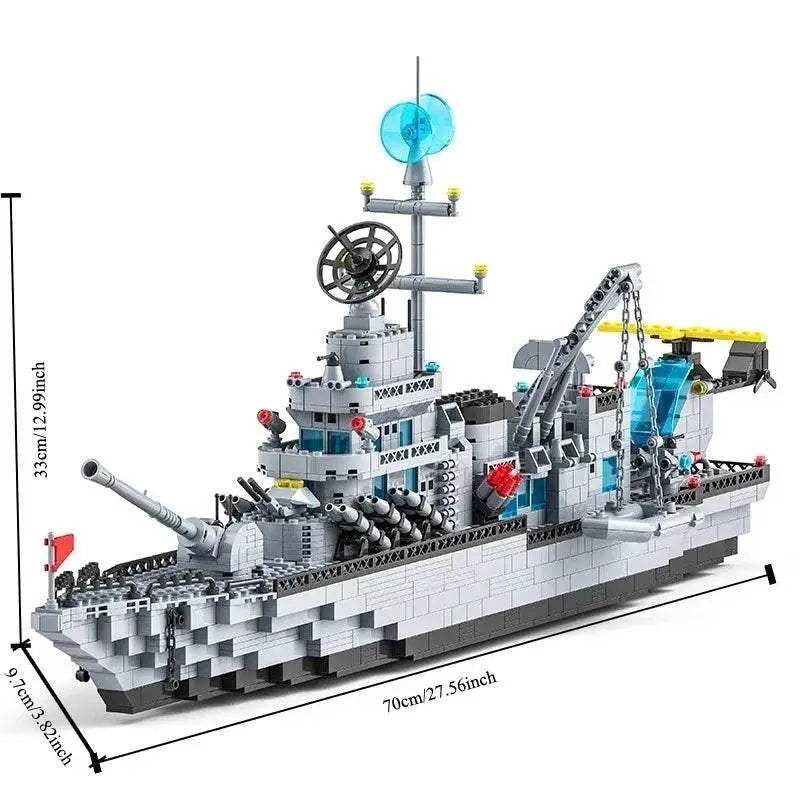 Huge Size 1560PCS Navy War Ship Army Ship Model Toy Set - ToylandEU