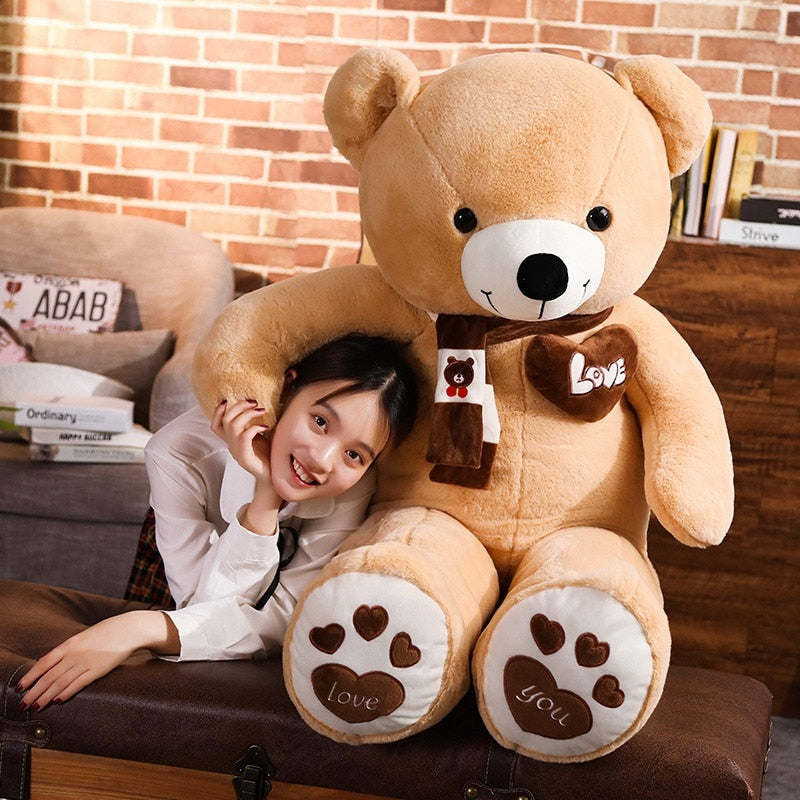 Huggable High Quality 4 Colors Teddy Bear With Scarf Stuffed Animals