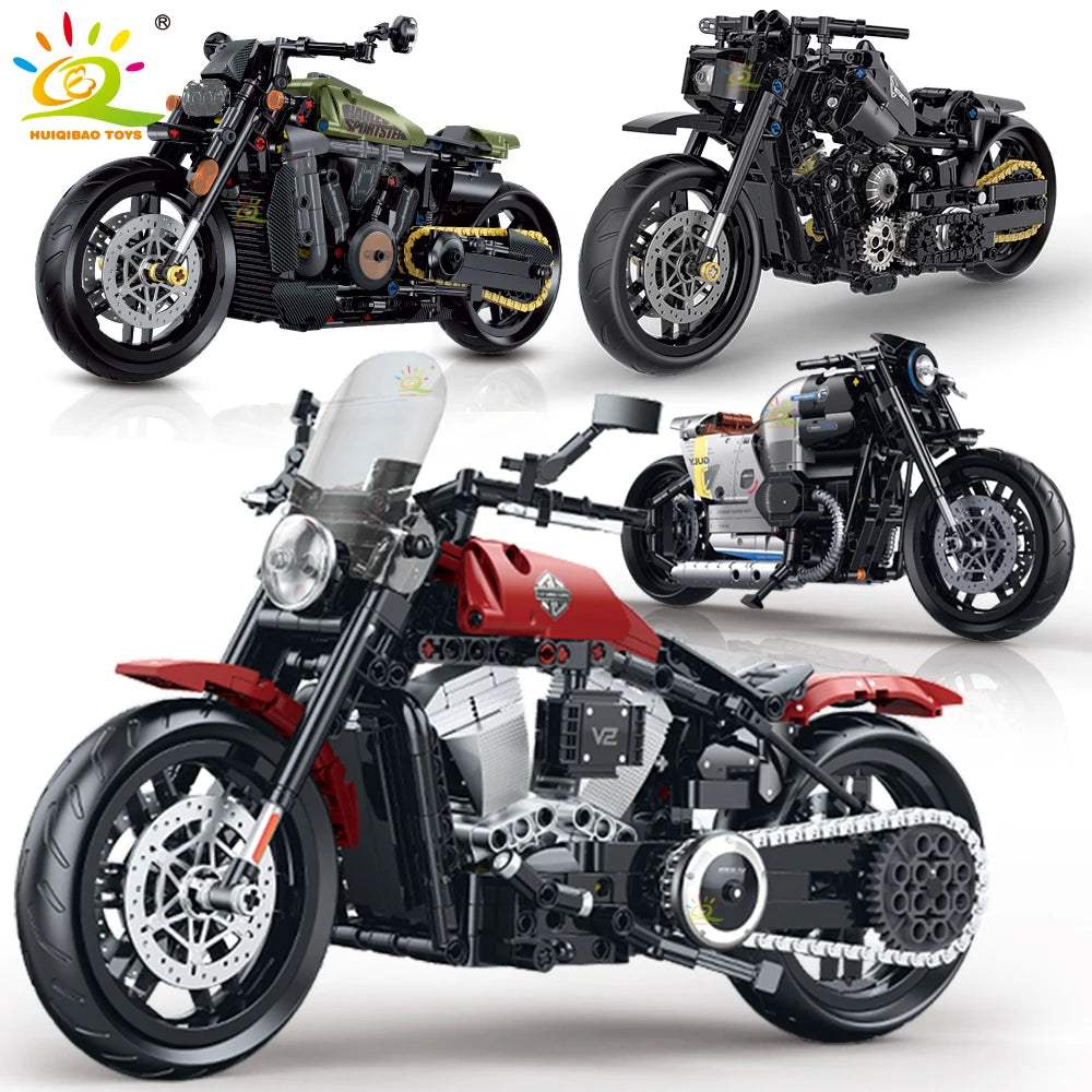  Huiqibao Motorbike Building Blocks City Racer Unisex -  ToylandEU™
