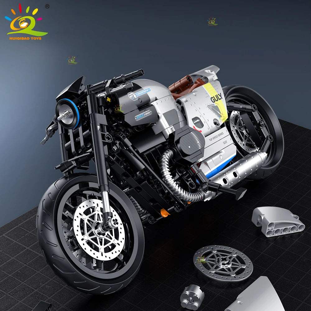  Huiqibao Motorbike Building Blocks City Racer Unisex -  ToylandEU™