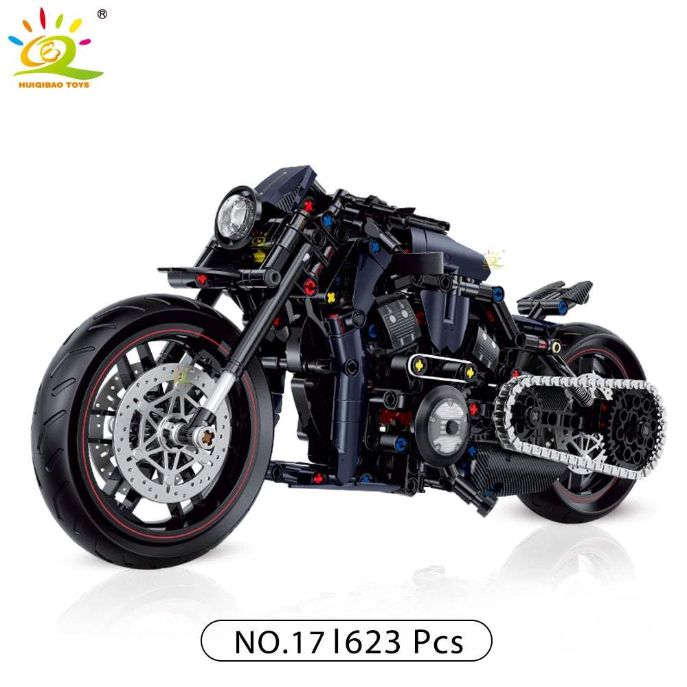  Huiqibao Motorbike Building Blocks City Racer Unisex -  ToylandEU™