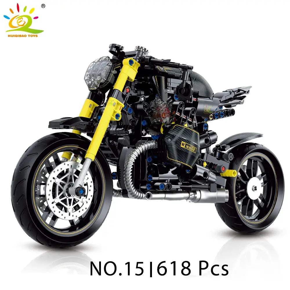  Huiqibao Motorbike Building Blocks City Racer Unisex -  ToylandEU™
