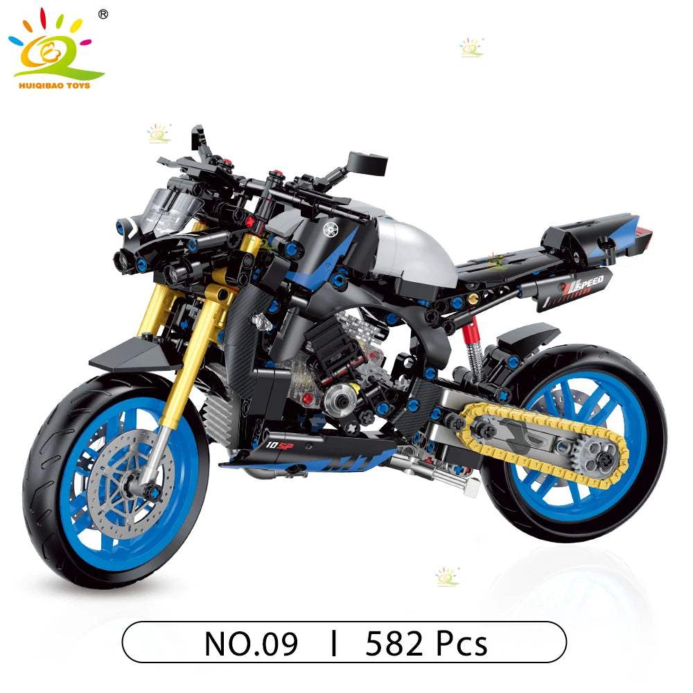  Huiqibao Motorbike Building Blocks City Racer Unisex -  ToylandEU™