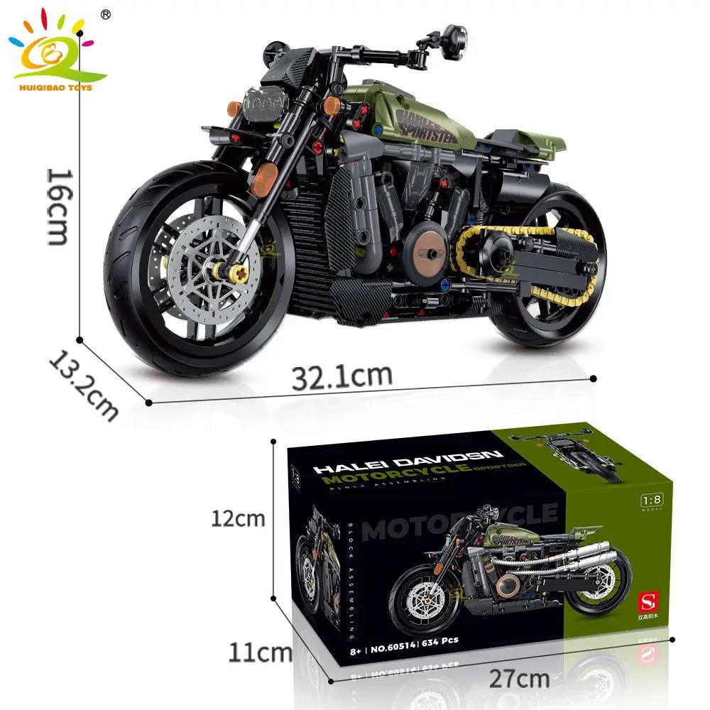  Huiqibao Motorbike Building Blocks City Racer Unisex -  ToylandEU™