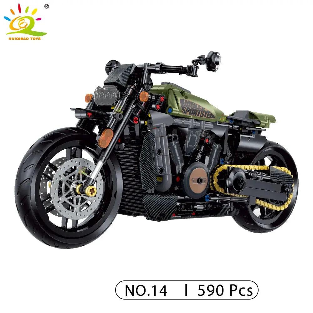  Huiqibao Motorbike Building Blocks City Racer Unisex -  ToylandEU™