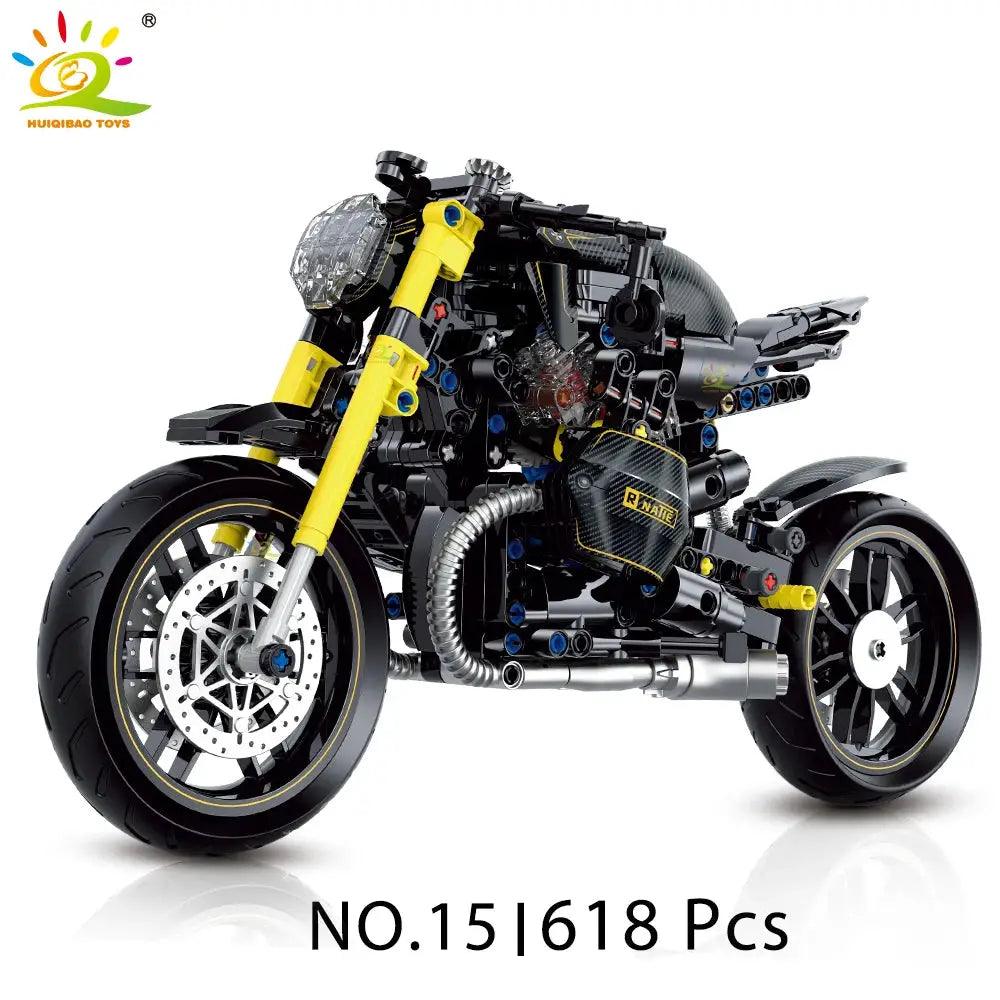  Huiqibao Motorbike Building Blocks City Racer Unisex -  ToylandEU™